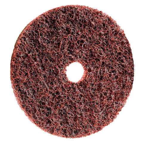 Eisenblätter 10152 MINI FIX SC Vlies Scheibe 60 mm, Mittel (Vliesfarbe rot), Klett