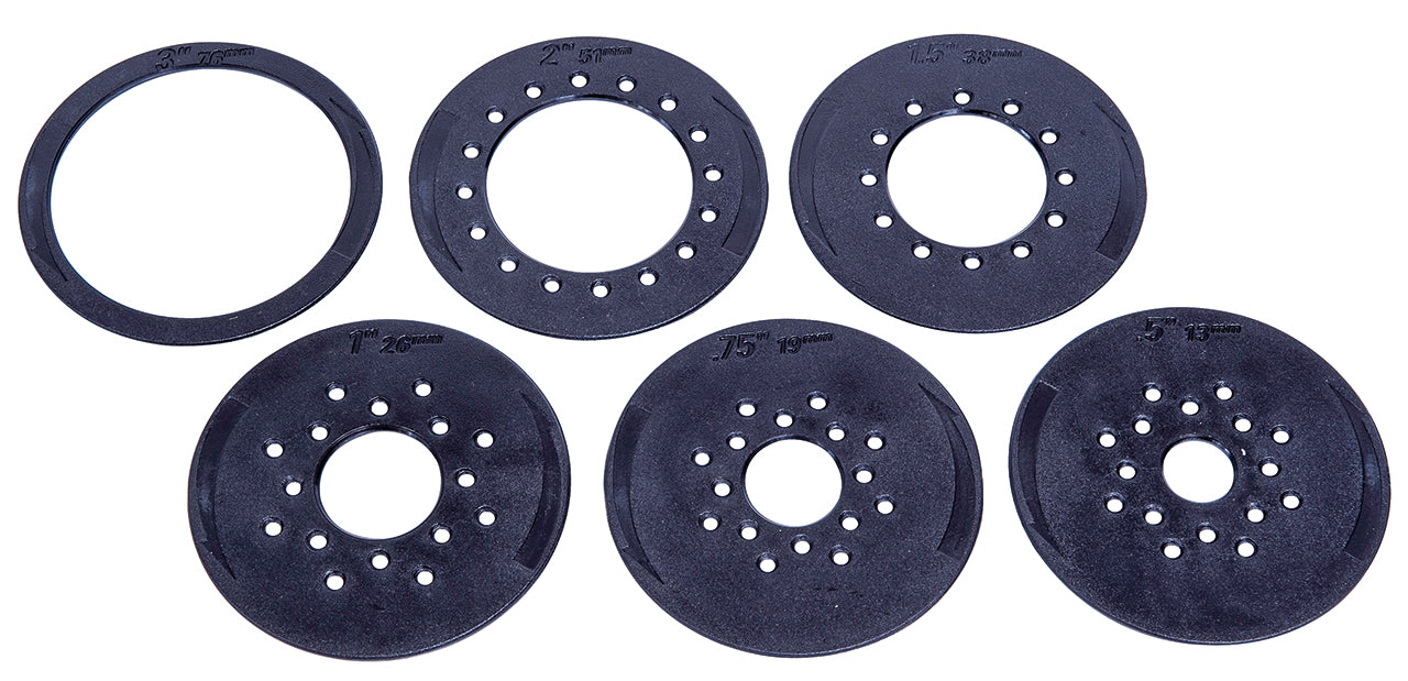 Tischeinlagen-Set Ø 13/19/26/38/51/76 mm für OVS 40 11-2146