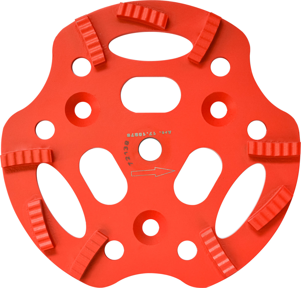 Roll Diamantscheibe 250 mm S9 rot 40x10x10 mm 9 Segmente, 40 mm lang 1710278