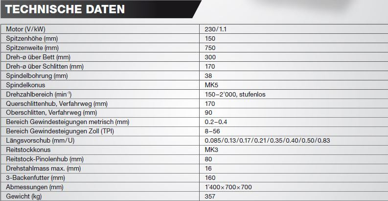 PROMAC METALLDREHBANK PBD-3069
