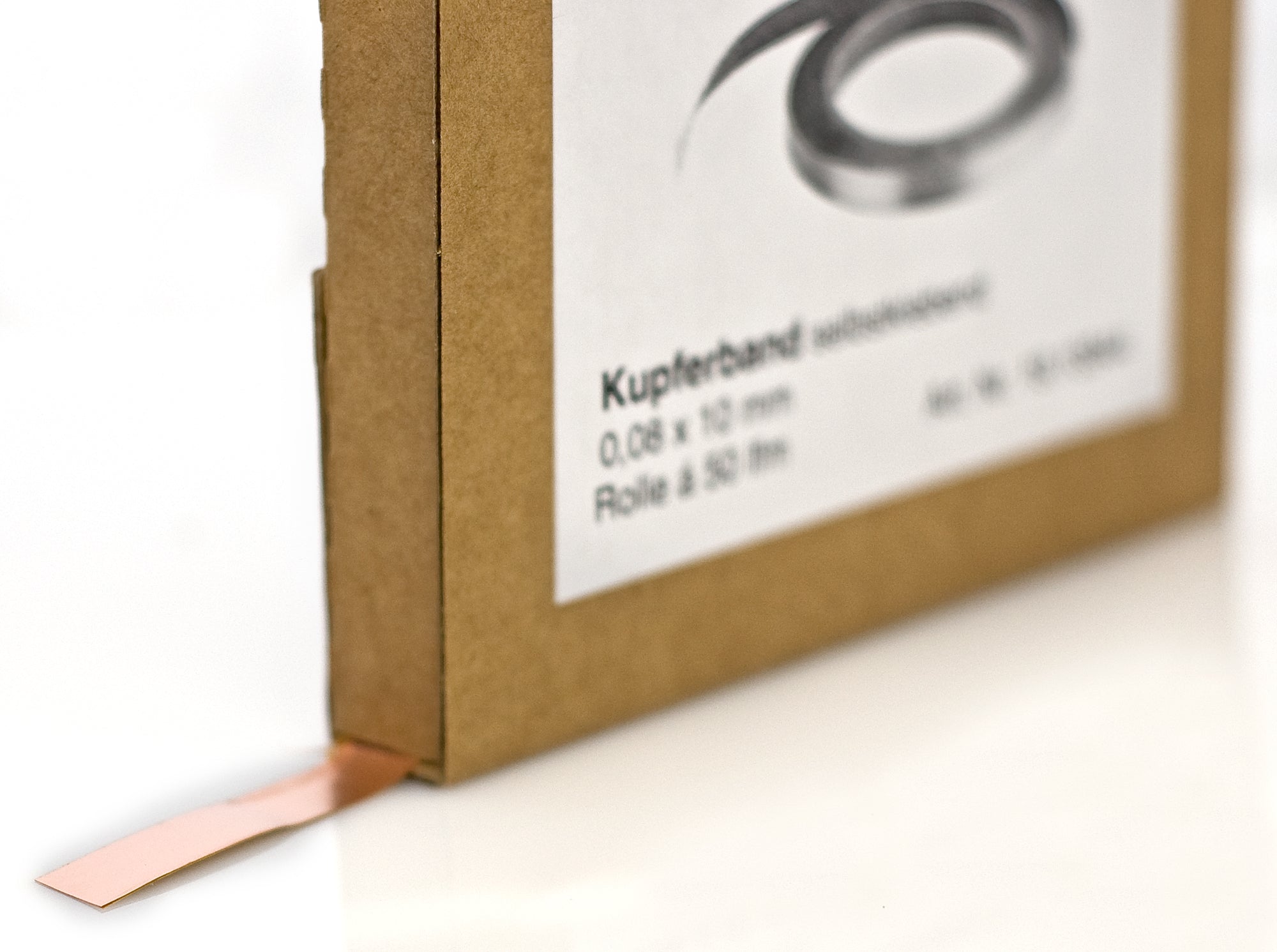 Roll Kupferband 0,08x10 mm, Rolle à 50 m selbstklebend 1913944