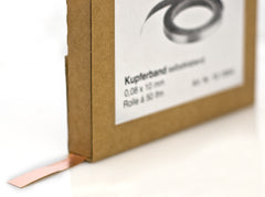 Roll Kupferband 0,08x10 mm, Rolle à 50 m selbstklebend 1913944