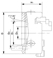 Bernardo Standard-3-Backenfutter DK11-400/D11 21-0792