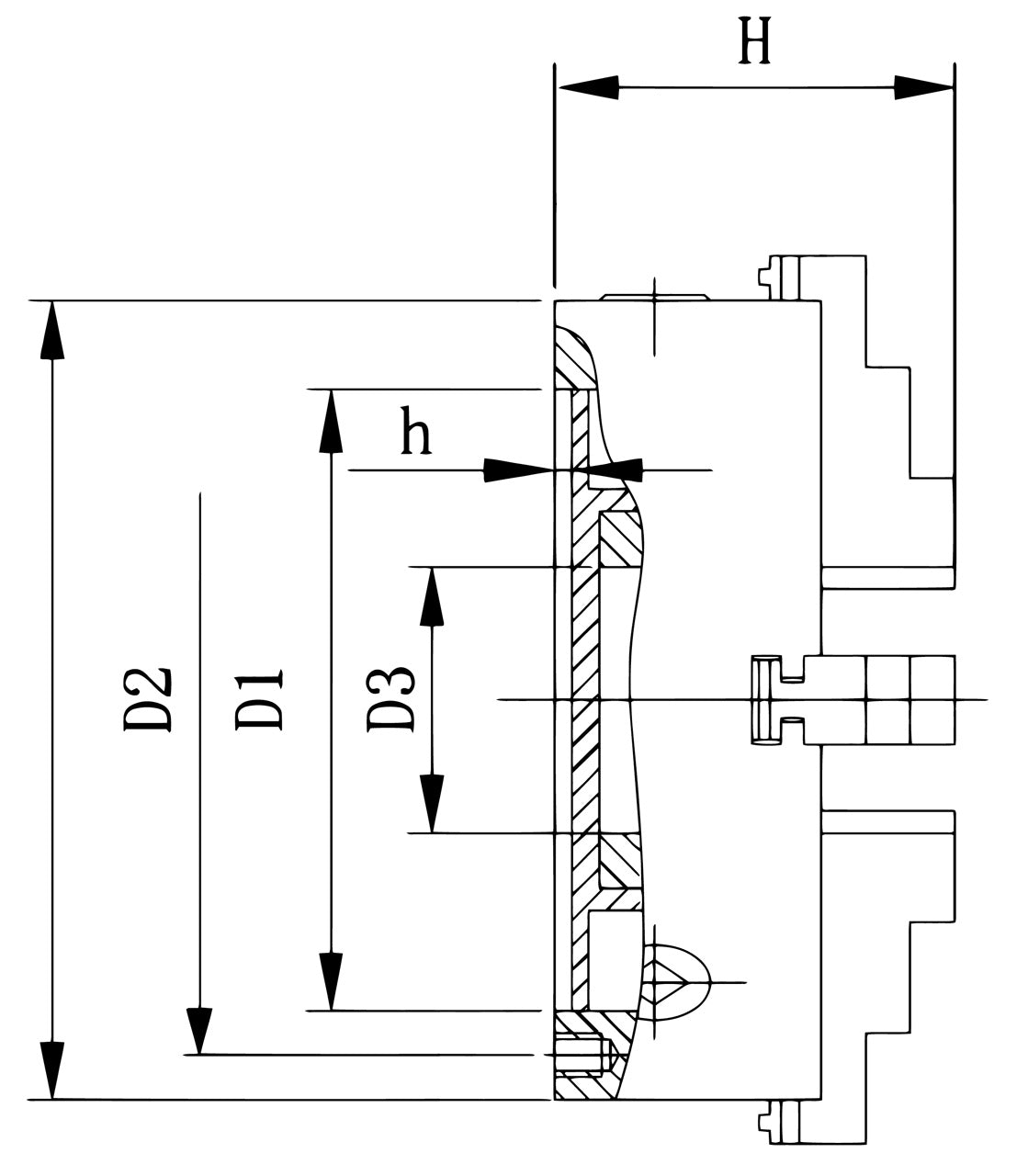 Bernardo Standard-4-Backenfutter DK12-400 21-0807