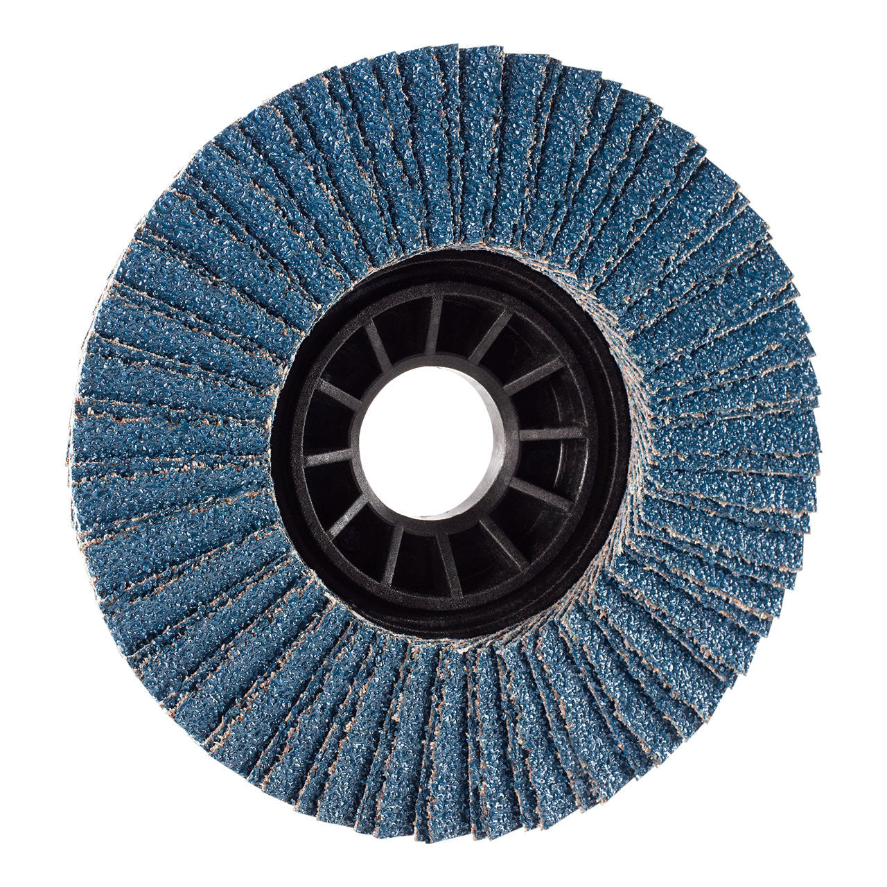 Eisenblätter 21080 ZIRCOTEX® Nylon Plan 115 x 22,2 mm, Korn 80, Fächerschleifscheibe