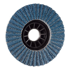 Eisenblätter 21080 ZIRCOTEX® Nylon Plan 115 x 22,2 mm, Korn 80, Fächerschleifscheibe