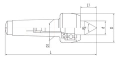 Bernardo Mitlaufende Körnerspitze Typ PC - MK 5 22-1004