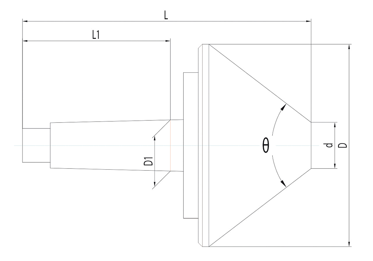 Bernardo Mitlaufender Zentrierkegel MK 2 / 60 mm 22-1050