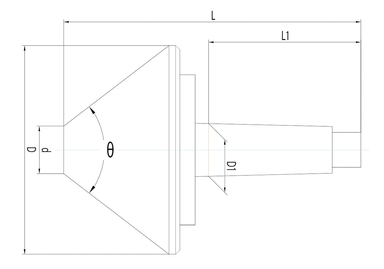 Bernardo Mitlaufender Zentrierkegel MK 4 / 130 mm 22-1060