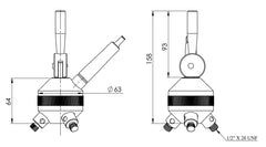 Bernardo Revolverkopf MK 2 mit 3 Stationen 22-1068