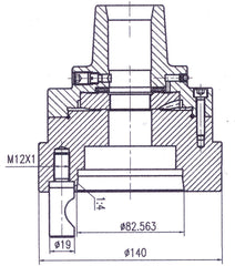 Bernardo Spannzangenfutter 5C mit Aufnahme D1-5 22-1093