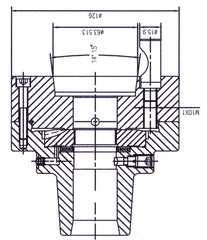 Bernardo Spannzangenfutter 5C mit Aufnahme D1-4 22-1095