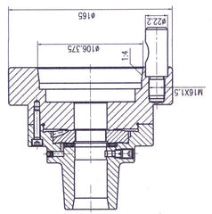 Bernardo Spannzangenfutter 5C mit Aufnahme D1-6 22-1096