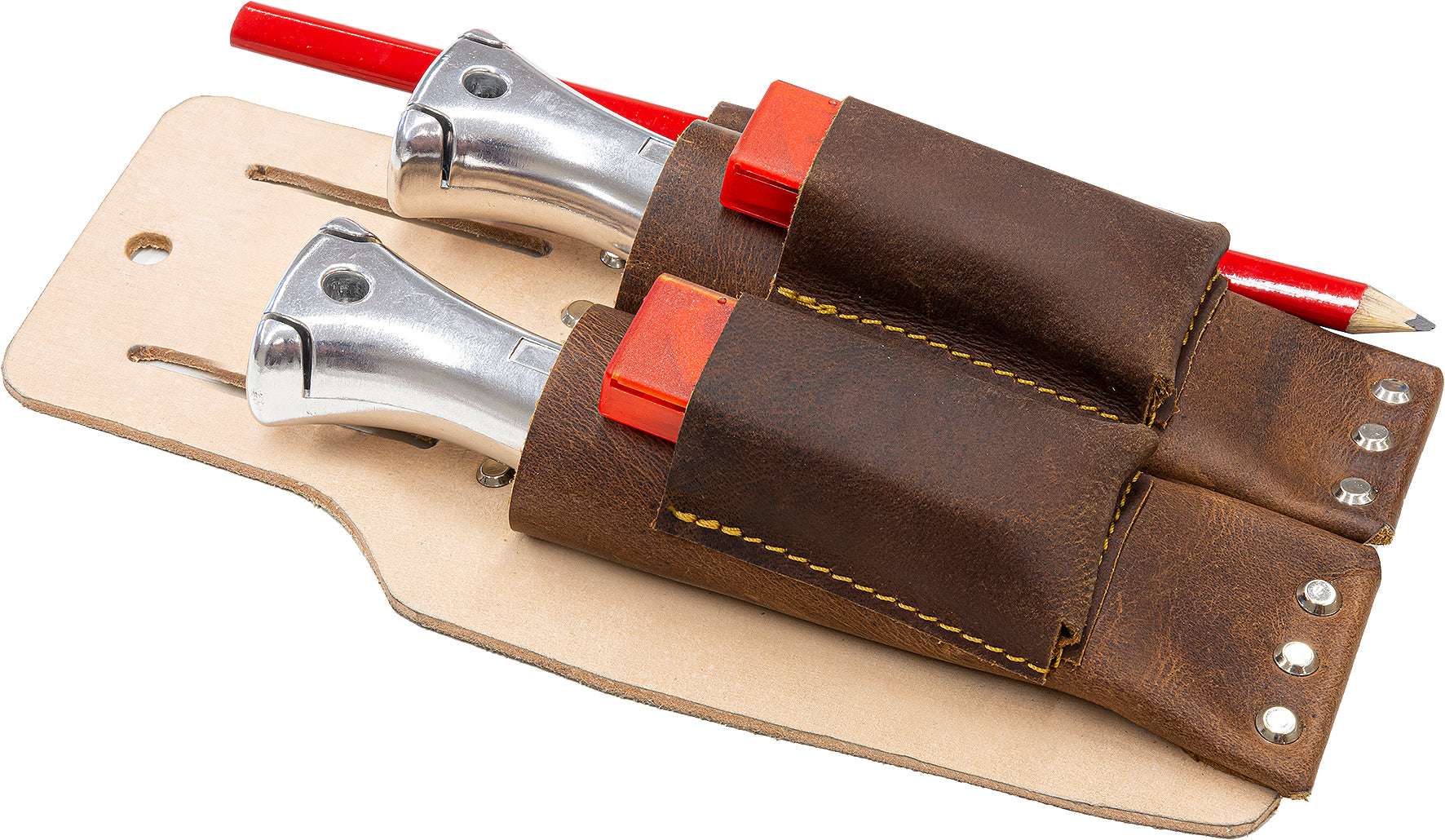 Roll Messerhalter aus Leder für den Profi für 2 Verlegemesser geeignet 2214471