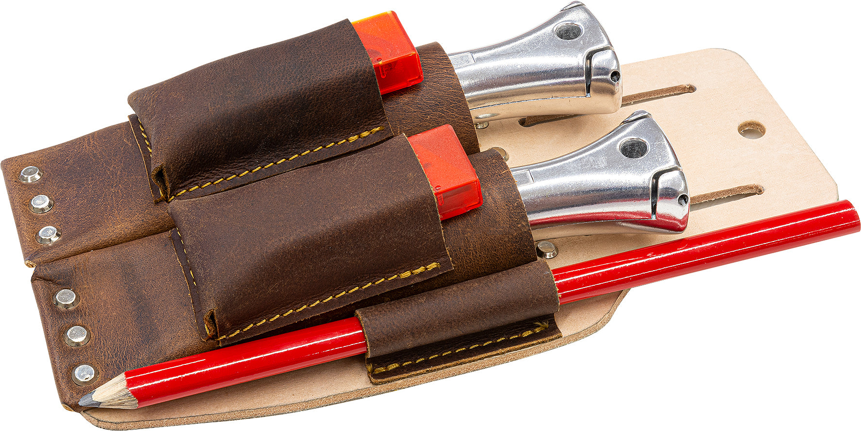 Roll Messerhalter aus Leder für den Profi für 2 Verlegemesser geeignet 2214471