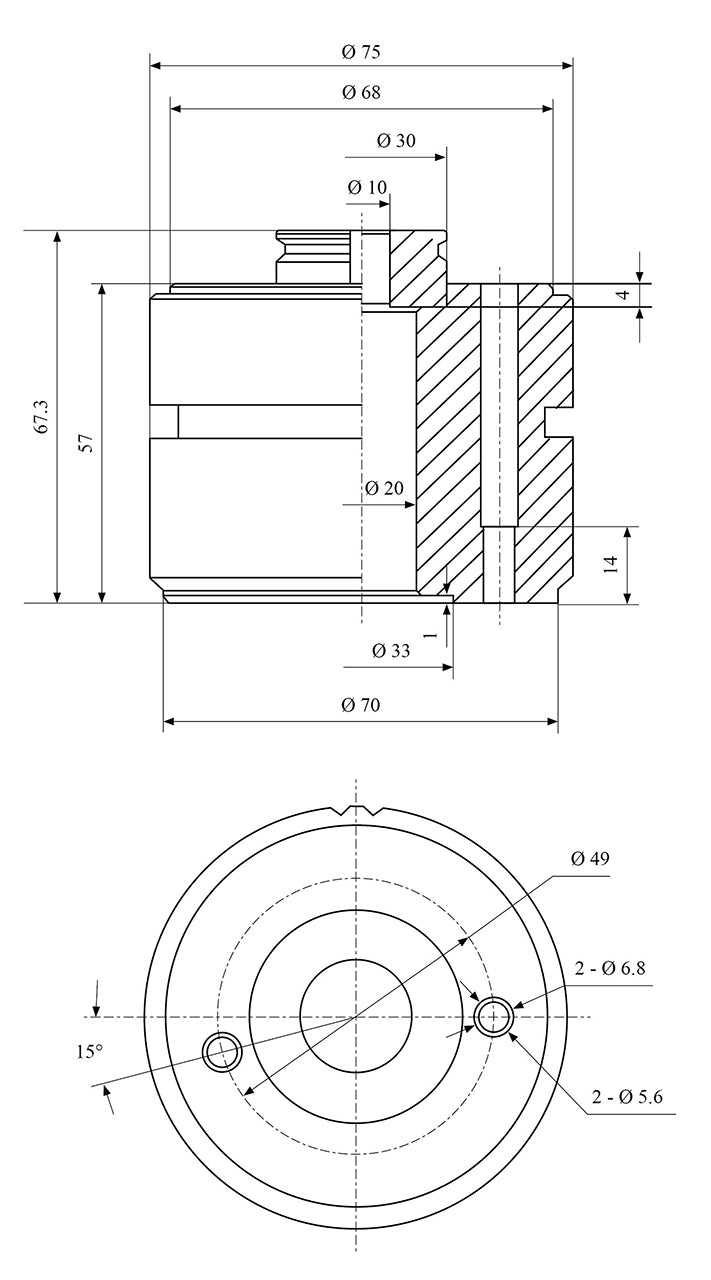 Bernardo Schnellwechsel-Stahlhalter System Multifix Größe E 23-1001