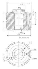 Bernardo Schnellwechsel-Stahlhalter System Multifix Größe B 23-1002