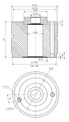 Bernardo Schnellwechsel-Stahlhalter System Multifix Größe C 23-1003