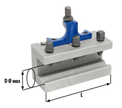 Bernardo Wechselhalter mit Prismeneinsatz diam. 30 x 100 mm für Größe E 23-1011