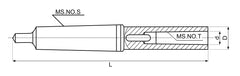 Bernardo Verlängerungshülse MK 5 / 4 24-1051
