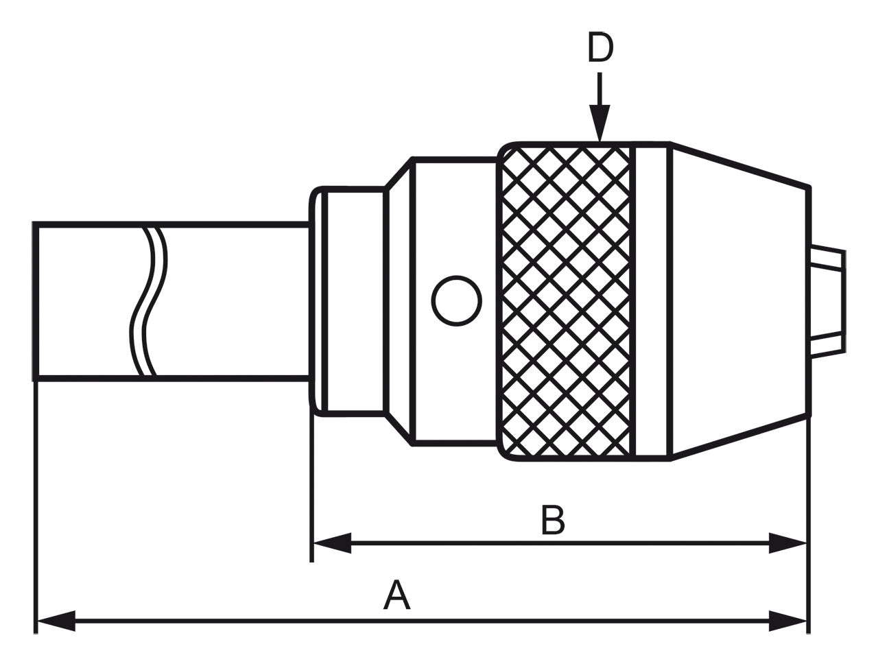 Bernardo Schnellspann-Bohrfutter mit Direktaufnahme MK 2 / 1 - 13 mm 24-1070