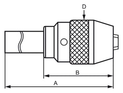 Bernardo Schnellspann-Bohrfutter mit Direktaufnahme MK 2 / 1 - 13 mm 24-1070
