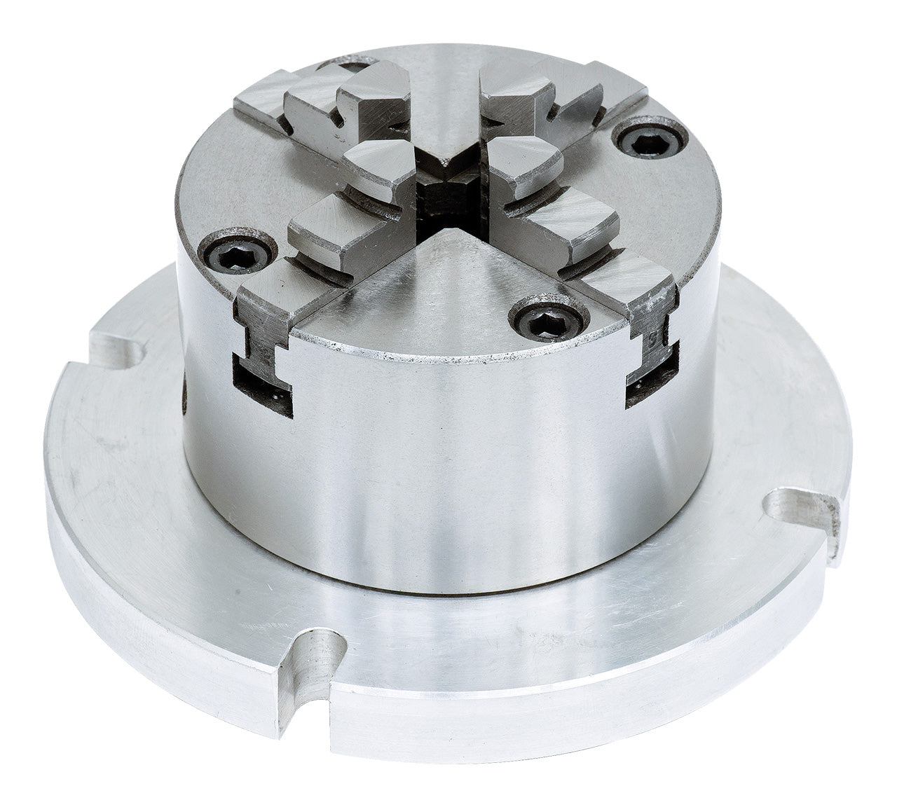 4-Backenfutter diam. 80 mm mit Aufspannscheibe diam. 125 mm 27-1039