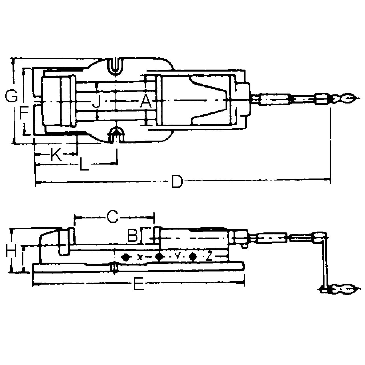 Bernardo Weitspann-Maschinenschraubstock FJ 100 28-2085