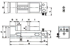 Bernardo Pneumatik-Schraubstock PQV 100 V 28-2130