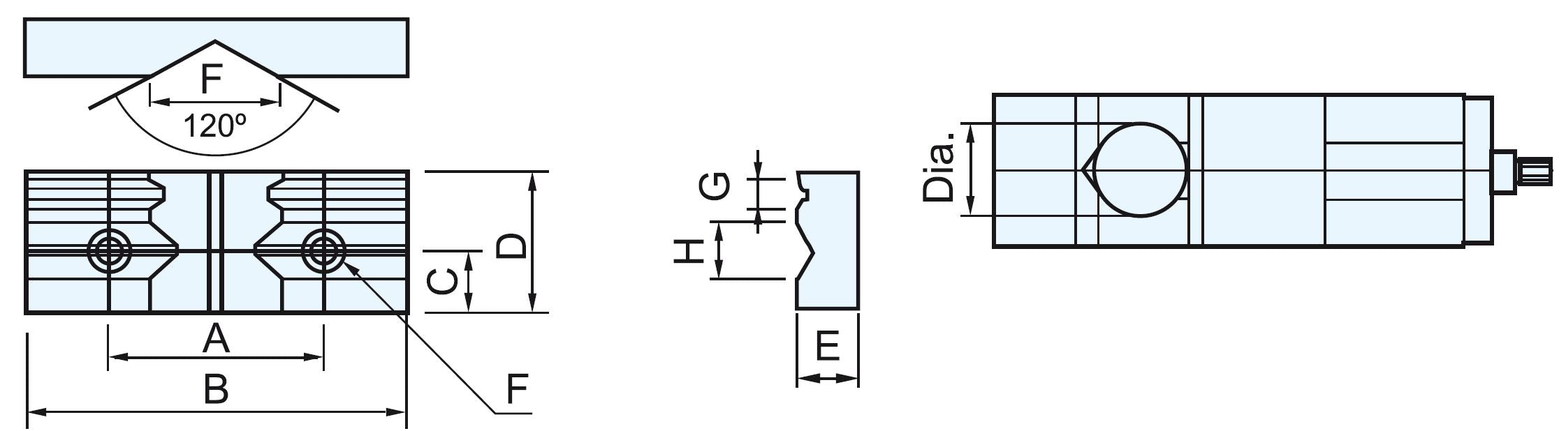 Prismenbacken CJ 250 - 1 Stk. 28-3019
