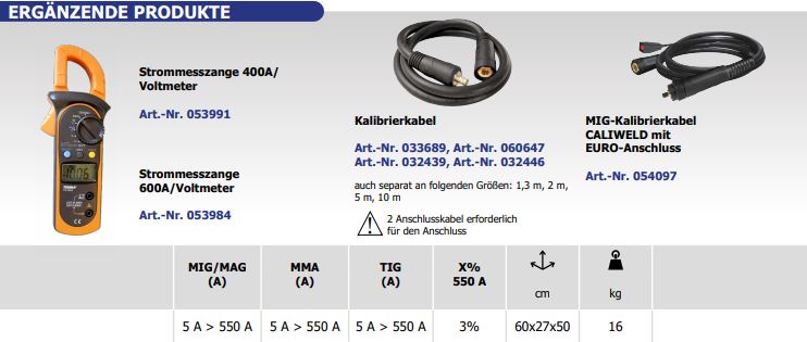 GYS Lastwiderstand CALIWELD LOAD 550 A 3% (MIG) 060425