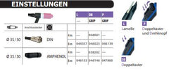 GYS WIG-Brenner GRIP SR 20 P - 8m - wassergekühlt - Stecker 35/50mm² - 7pol. 047860
