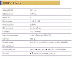 GYS Schweißhelm LCD ERGOTECH 5-9/9-13 DREAM TRUE COLOR 037212