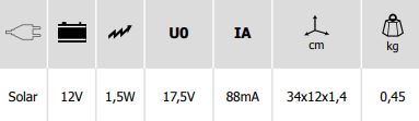 GYS Solarpanel zur Ladungserhaltung 029163