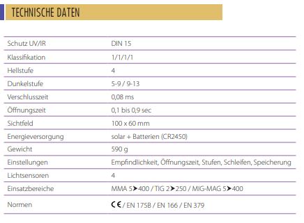 GYS Schweißhelm LCD GYSMATIC 5/13 TRUE COLOR XL 037908