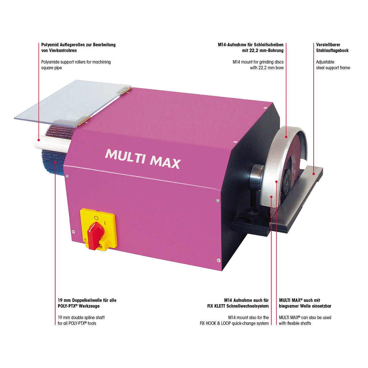 Eisenblätter 30404 MULTI MAX® Grundgerät 750 Watt, 380 Volt (3-Phasen), 50 Hz