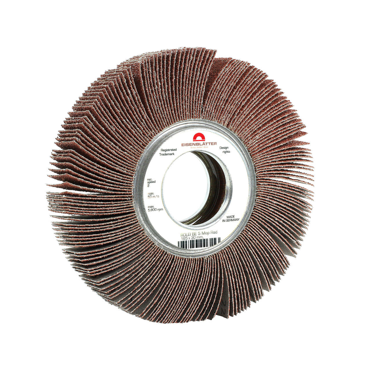 Eisenblätter 37040 ROLEI BE 5 Mop Rad 165 x 30 mm, Korn 40
