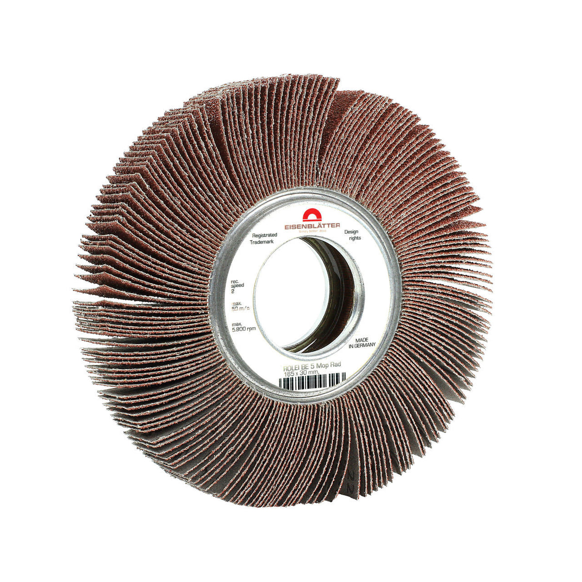 Eisenblätter 37080 ROLEI BE 5 Mop Rad 165 x 30 mm, Korn 80
