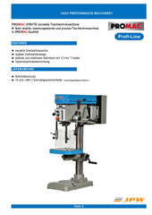 PROMAC TISCHBOHRMASCHINE 378VTE