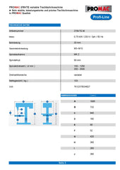 PROMAC TISCHBOHRMASCHINE 378VTE
