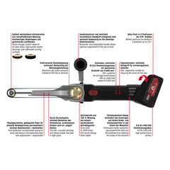 Eisenblätter 38101 BAND-IT AKKU HT Grundset (EU) 18 Volt, 220-240 Volt Anschluss, im Koffer inkl. 2 Akkus