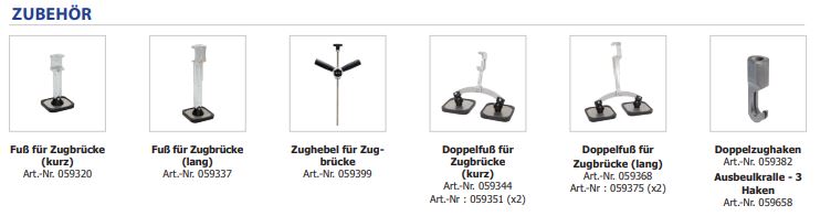 GYS Doppelfuß x2 für Zugbrücke PREMIUM (kurz) 059351