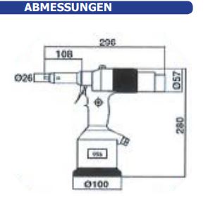 GYS Hydropneumatische Blindnietmutternpistole RIV998 055414