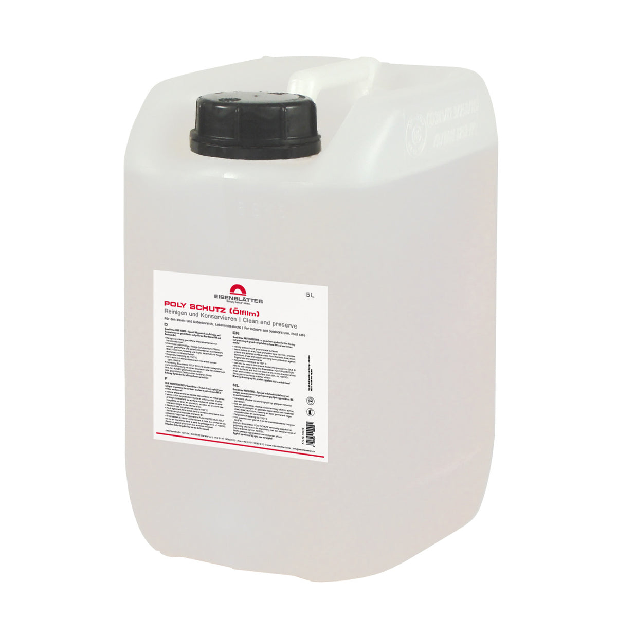 Eisenblätter 40012 POLY SCHUTZ (lebensmittelecht) 5 Liter Kanister inkl. leere Sprühflasche