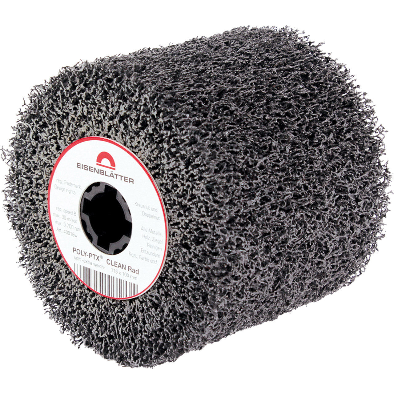 Eisenblätter 40018w POLY-PTX® Clean Rad soft 115 x 100 mm