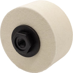 Eisenblätter 40470 Merino Filz Rad mit M14 Gewinde 100 x 50 mm