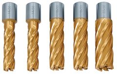 HSS-Kernbohrer CDL, TiN-beschichtet, 14/18/22 mm, Bohrtiefe 50 mm, 5 tlg. 41-11050