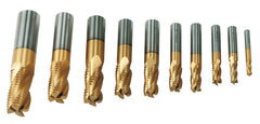 Schaft-Schruppfräser HSS, TiN-beschichtet 42-1016