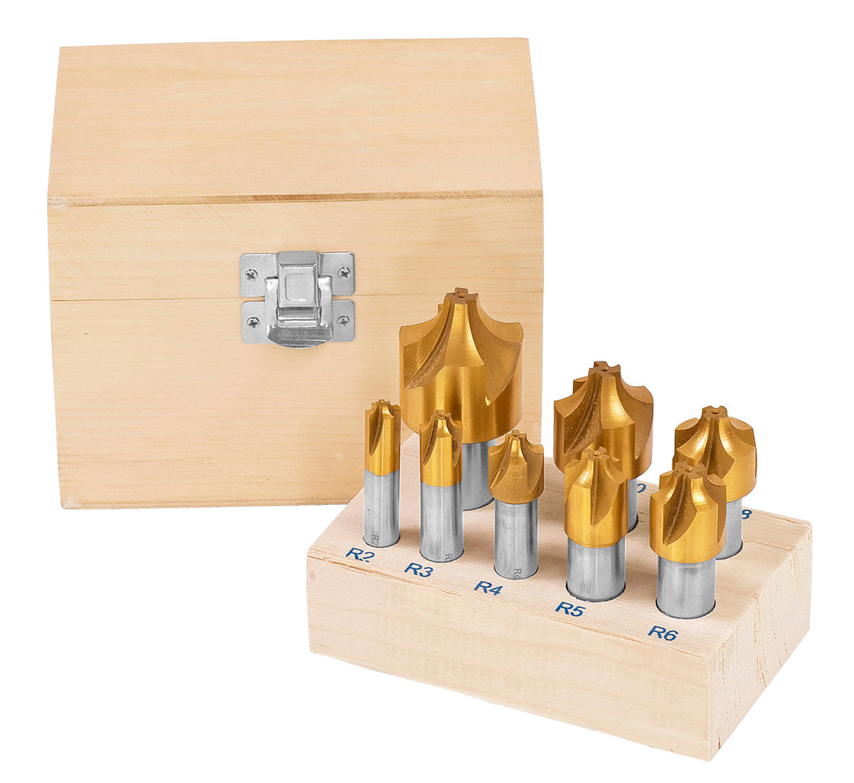 Satz HSS-Viertelkreisfräser, 8-tlg. 42-1024A