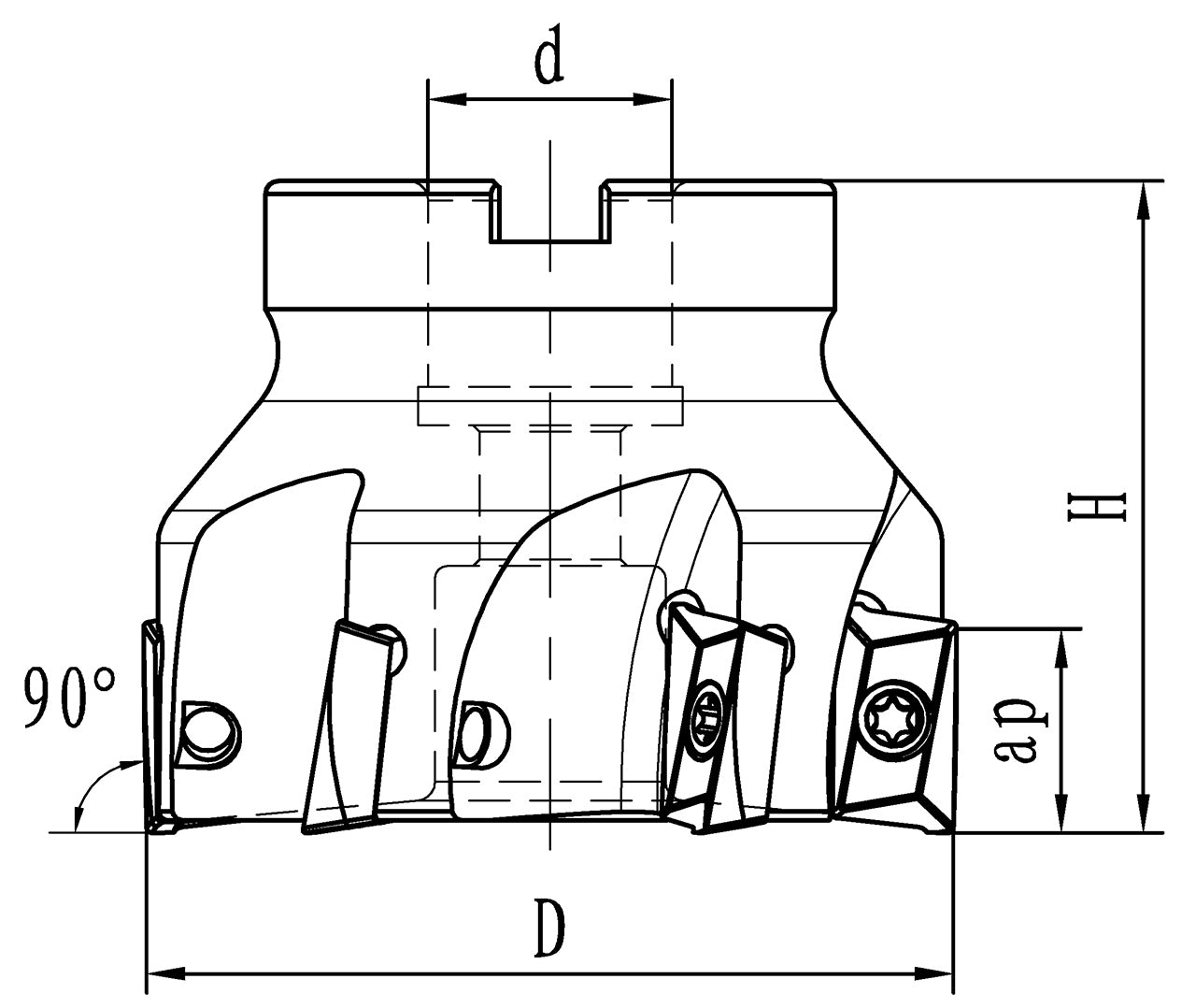 Bernardo Plan- und Eckfräser diam. 63 mm / B 22 42-1058